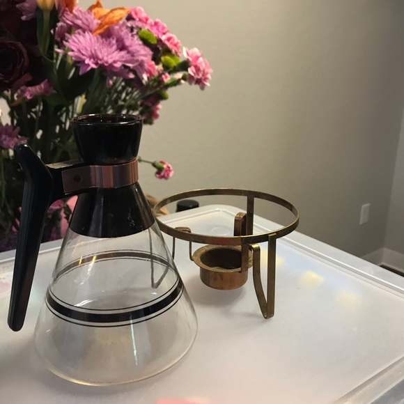 Vintage glass coffee warmer. - Picture 2 of 2